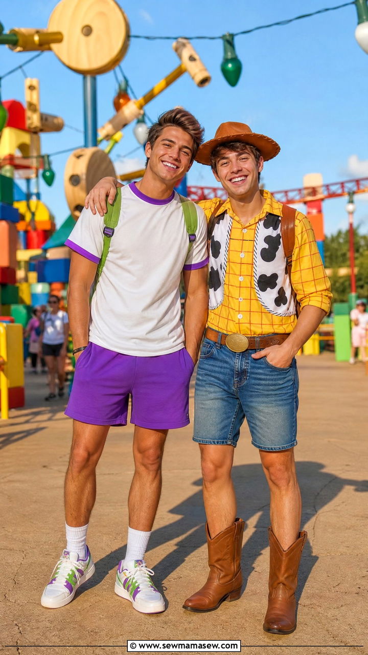 Buzz Lightyear and Woody Best Friend Outfit - 30 Disney outfits matching