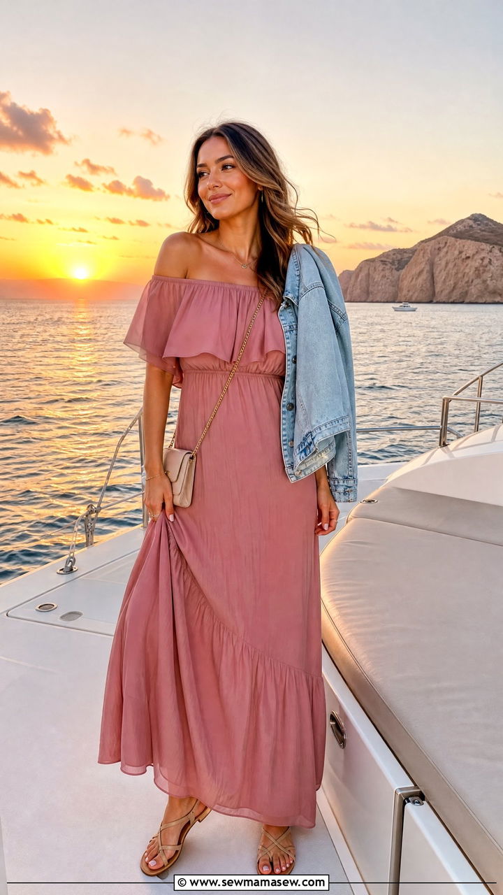 Cabo Sunset Cruise Dress - 25 Cabo vacation outfit ideas