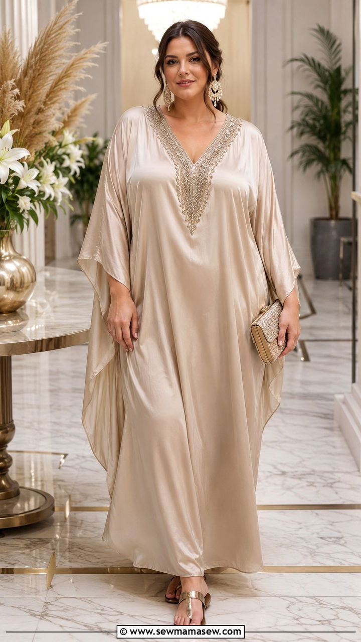 Caftan Dress For Evening Events - 30 Boho outfit ideas plus size