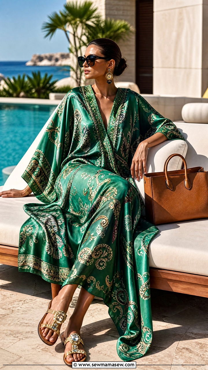Caftan dress for resort pool day - 40 What to wear in Cabo