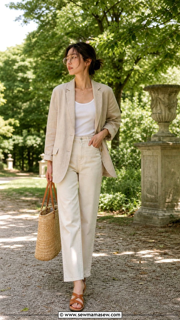 Camel Coat And Cream Midi Dress - 40 light academia outfits ideas
