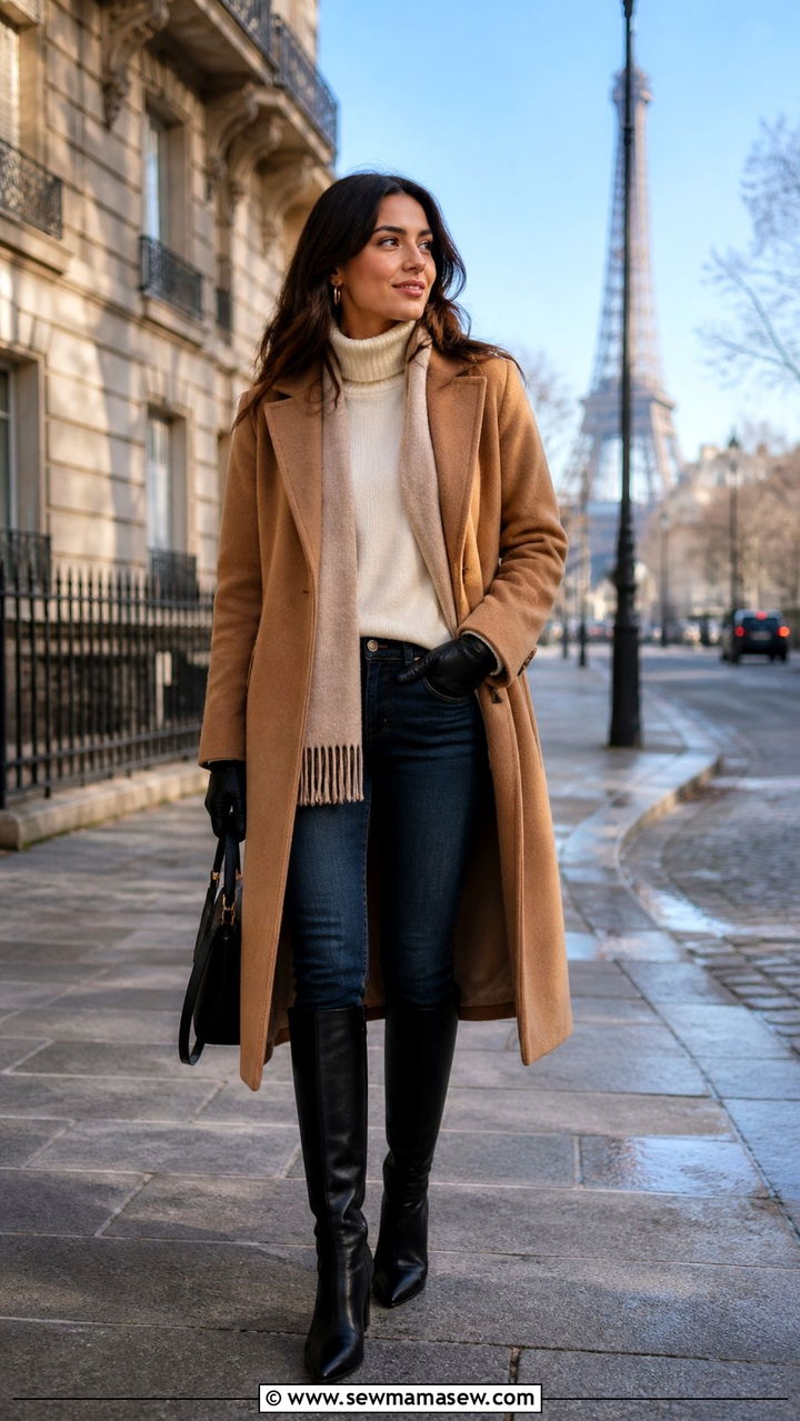 Camel Coat Outfit Paris Winter - 40 What to wear in Paris