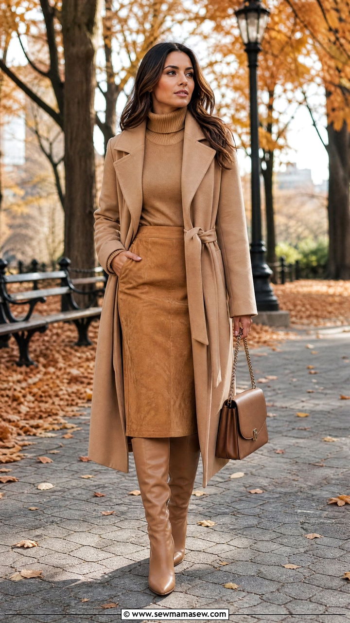 Camel Monochrome Outfit - 25 Head to toe color outfit ideas