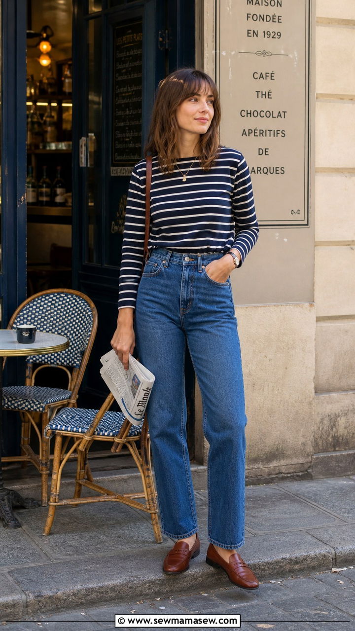 Camel Wool Coat Over Black Turtleneck and Wide Leg Trousers - 40 Parisian outfit ideas