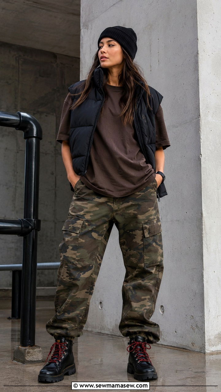 Camo cargo outfit gorpcore - 30 Gorpcore outfit ideas