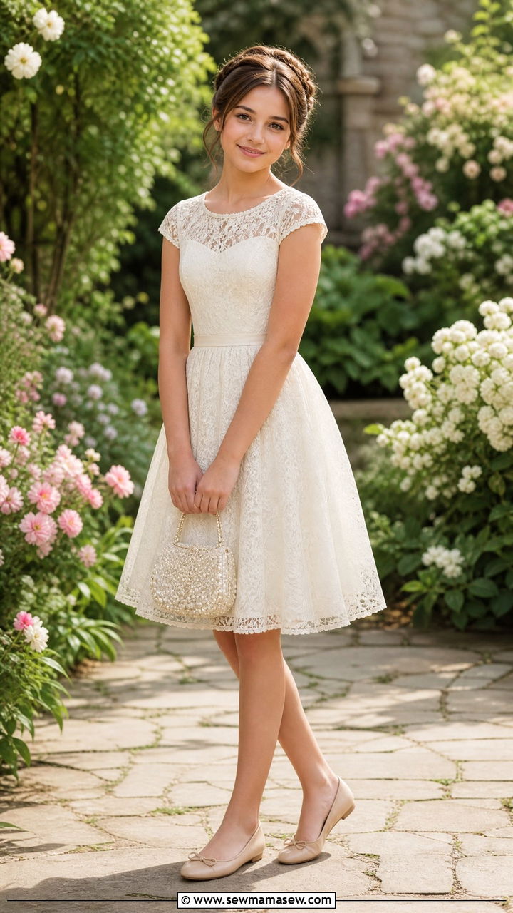 Cap Sleeve Lace Dress Graduation - 30 Middle school graduation outfits
