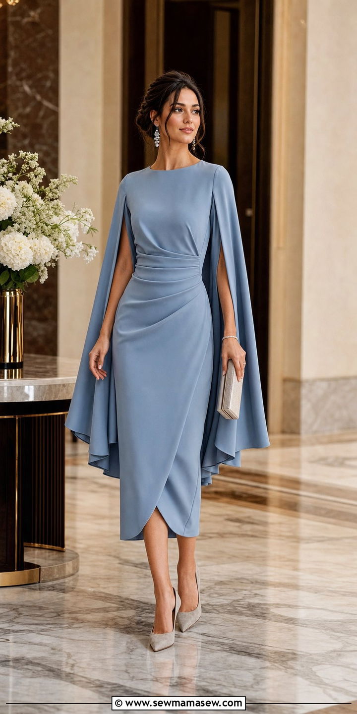 Cape Dress Bridal Shower Outfit - 35 bridal shower outfit ideas