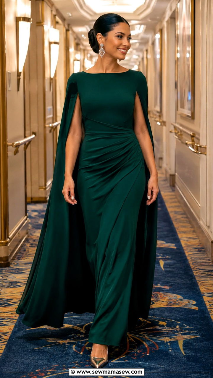 Cape Sleeve Gown Disney Cruise Formal Night - 30 Disney cruise formal night outfit