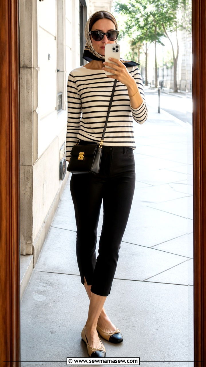 Capri Pants With Ballet Flats And Silk Headscarf - 20 60s outfit ideas 2026