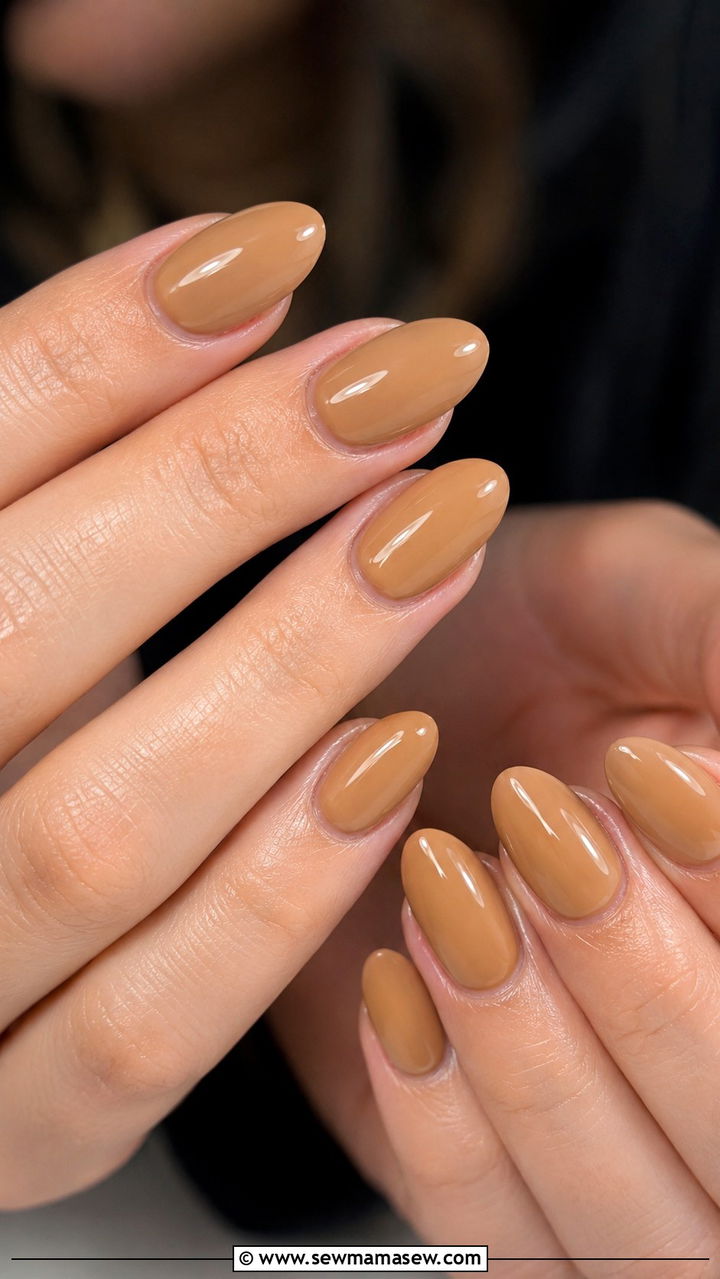 Caramel Latte Gel Nails - 50 gel polish