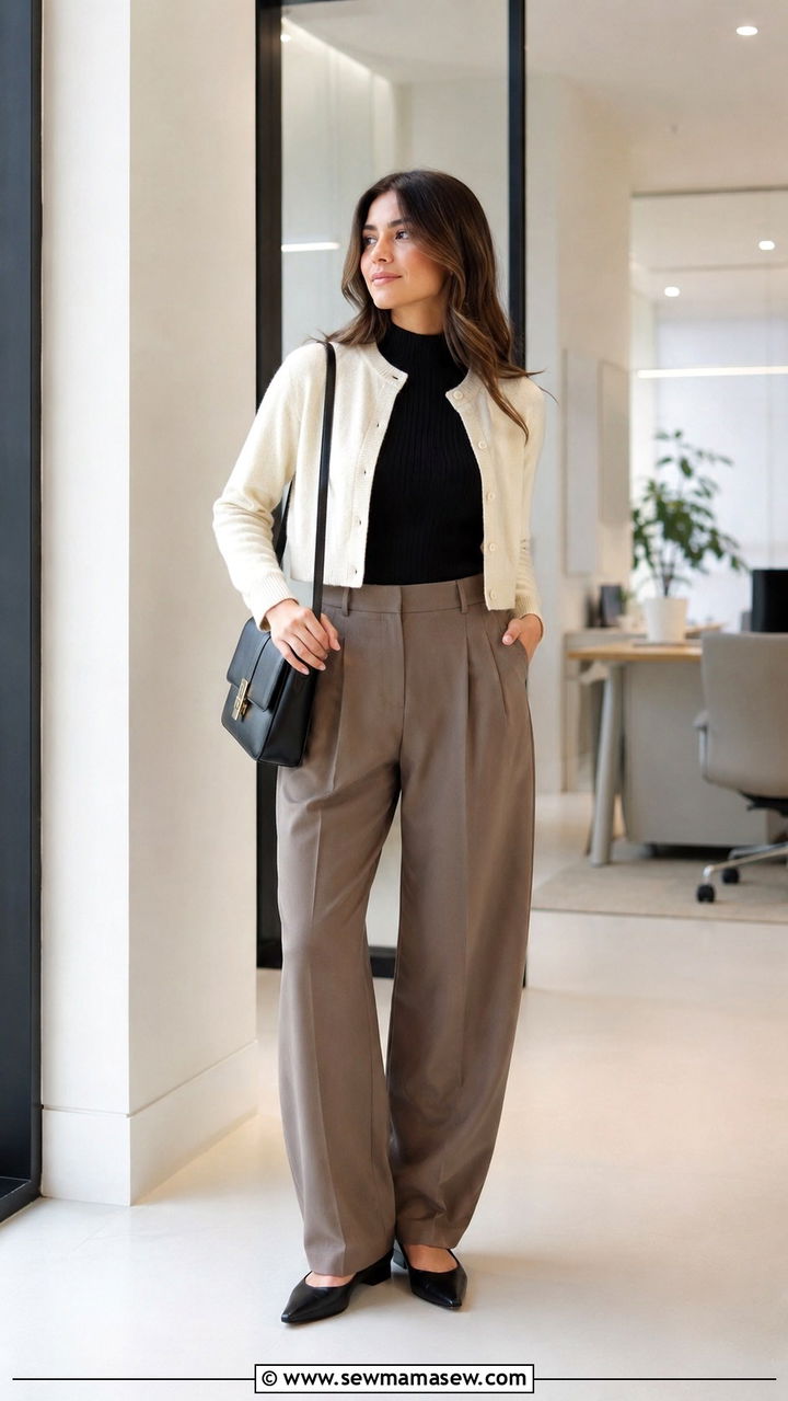 Cardigan Over a Sleeveless Midi Dress - 30 How to style a cardigan for work