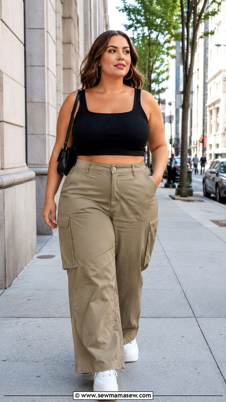 Cargo Pants And Crop Top Size 12 Summer - 25 Plus size outfit ideas size 12 summer