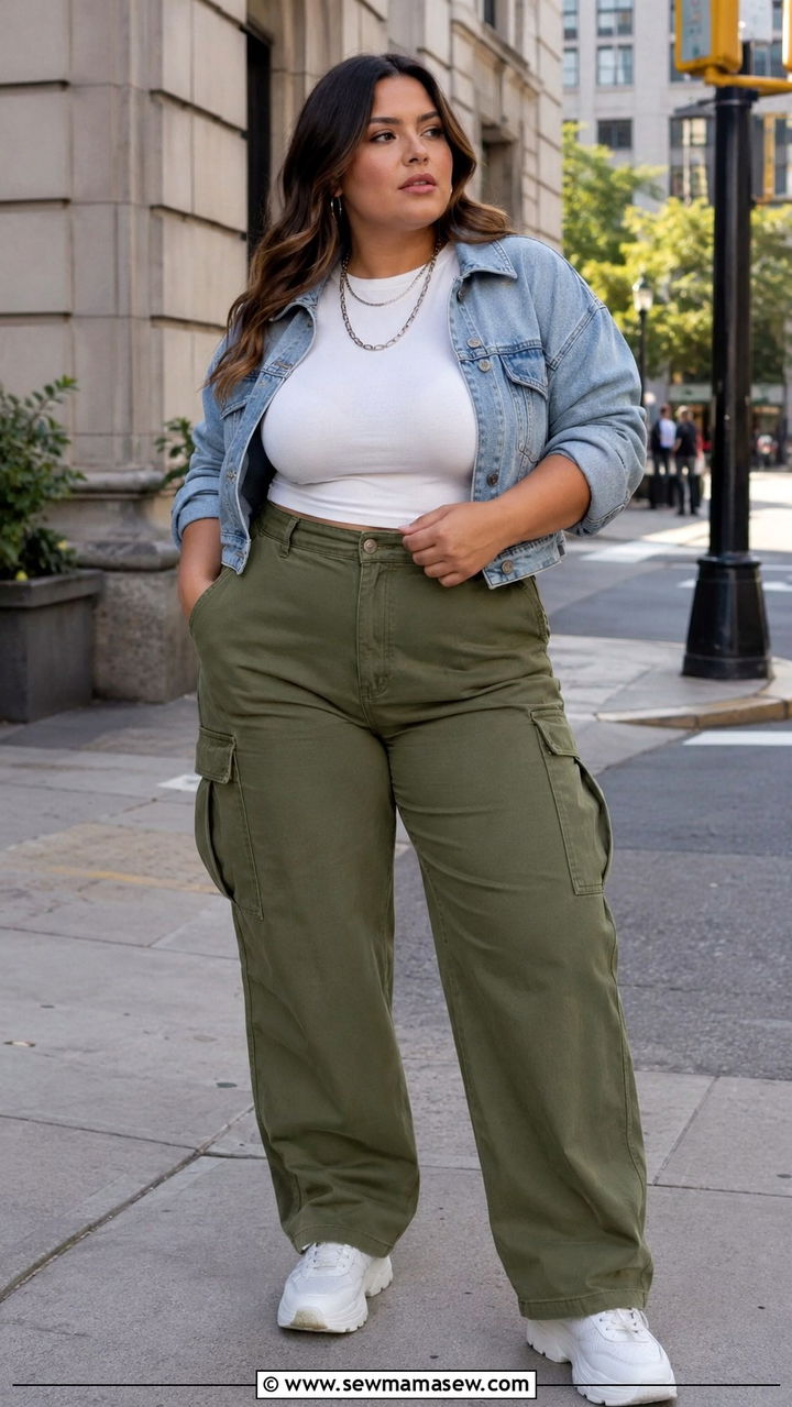 Cargo Pants Outfit Curvy Women - 30 Spring outfits for curvy women