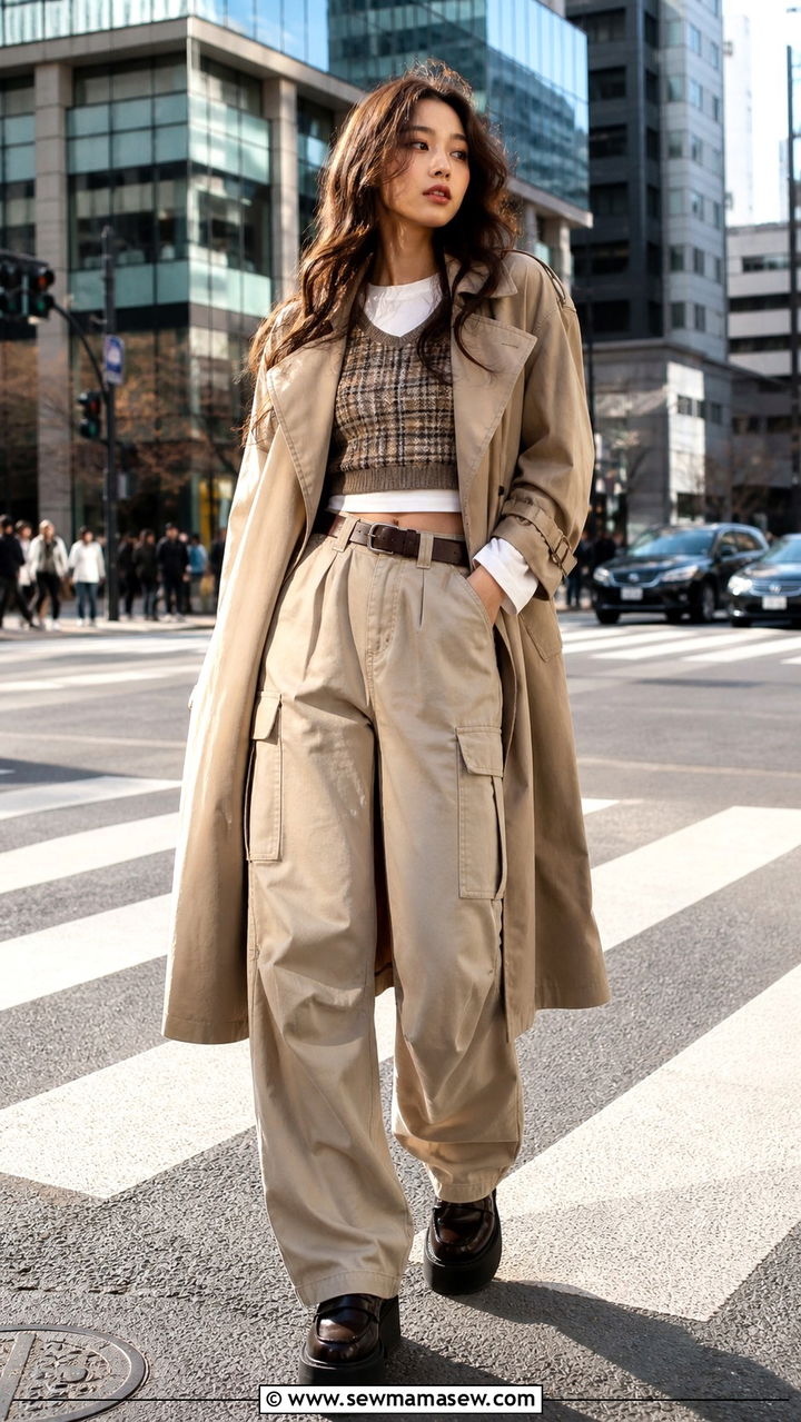 Cargo Pants Street Style Layered Outfit - 40 cargo pants outfits ideas
