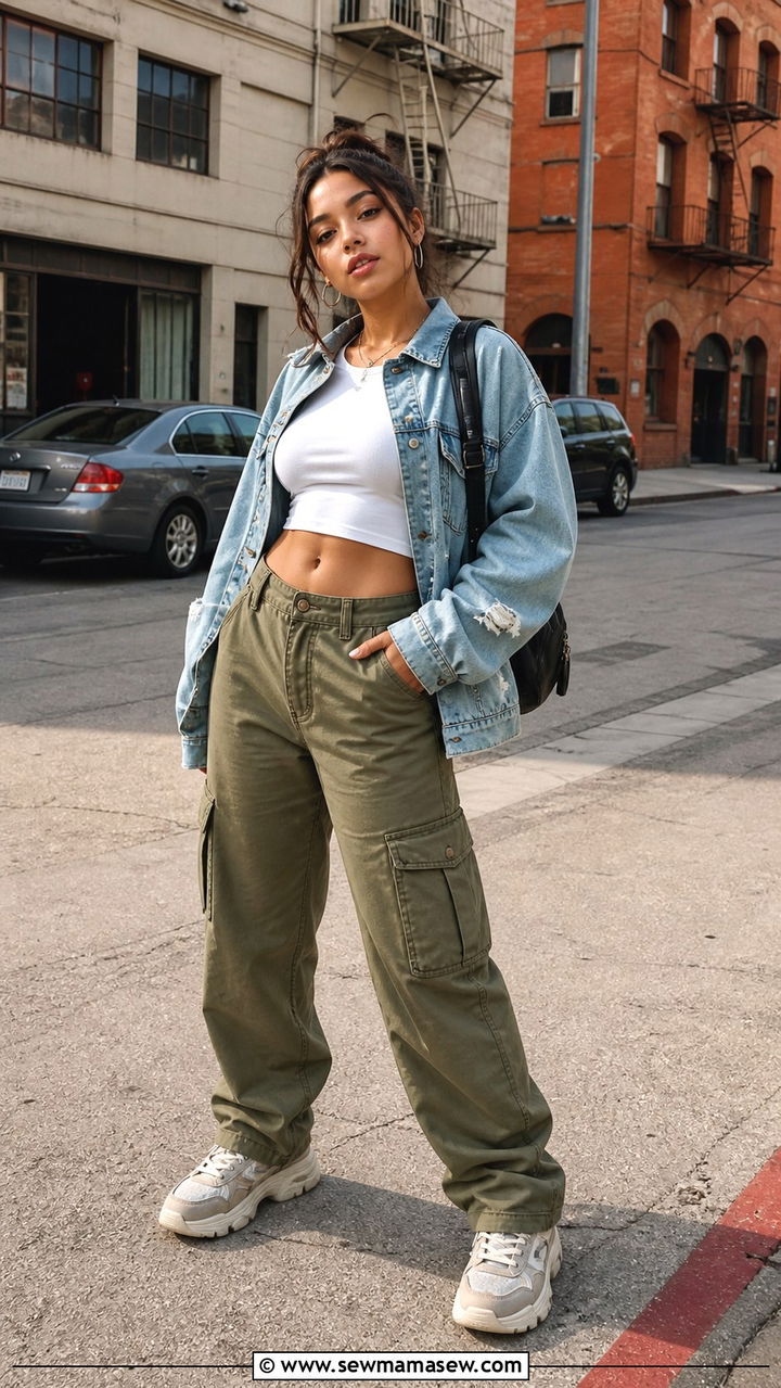 Cargo Pants Vintage 90s Outfit - 40 cargo pants outfits ideas