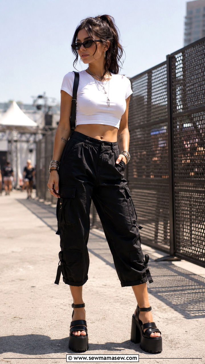 Cargo Pants With Platform Heels - 30 Cargo pants outfit ideas with heels