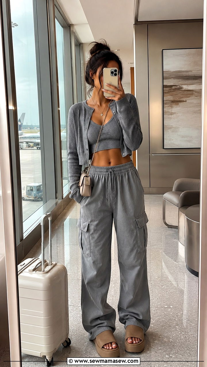 Cargo Pants With Two Piece Set - 30 How to style cargo pants in summer