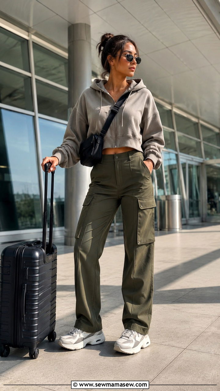 Cargo Pants and Cropped Hoodie Outfit - 30 Retro outfit ideas 2026