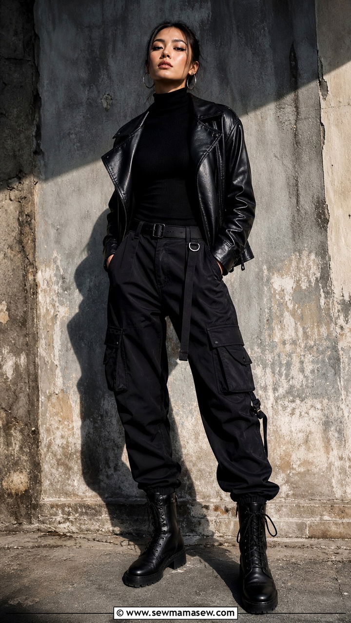 Cargo Pants with Combat Boots Outfit - 40 cargo pants outfits ideas