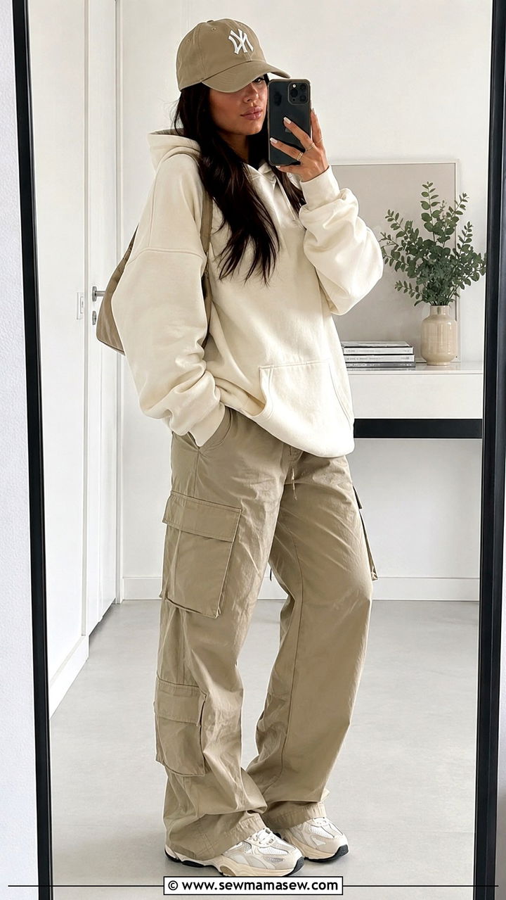 Cargo Pants with Oversized Hoodie Streetwear Look - 30 How to style cargo pants
