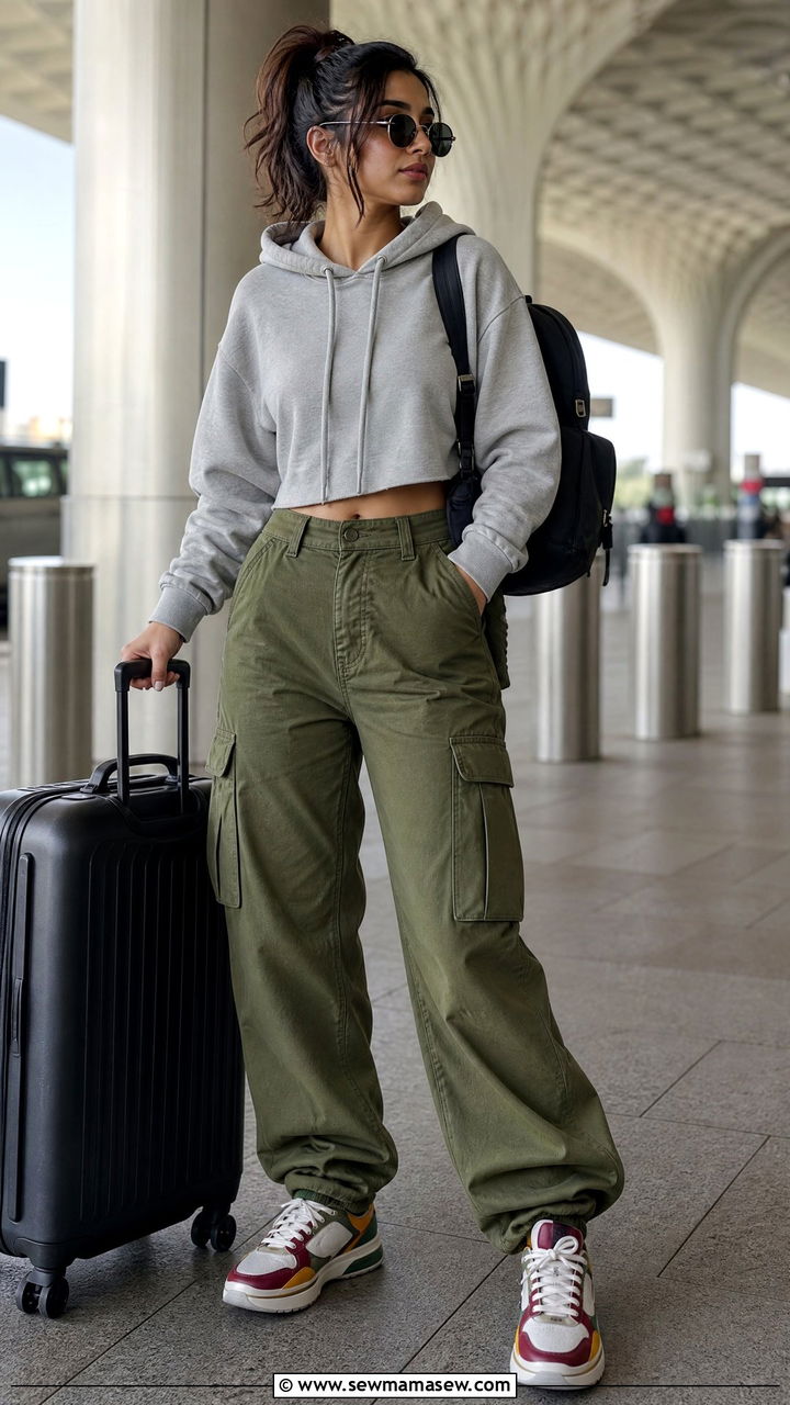 Cargo Trousers With Hoodie And Retro Trainers - 35 How to style trousers