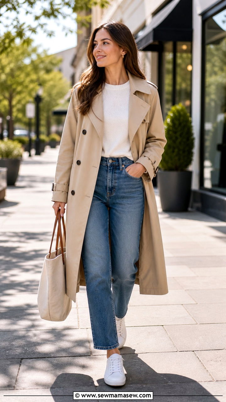 Cargo pants and a boxy cotton poplin shirt - 40 Spring shopping outfit ideas