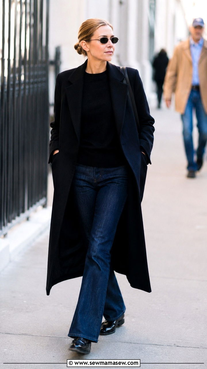 Carolyn Bessette Kennedy Loafers Kick Flare Jeans - 20 Old money outfit ideas Carolyn Bessette Kennedy