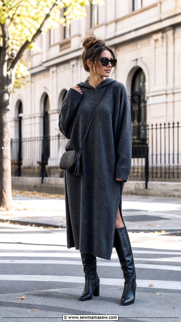 Cashmere Hoodie Dress Outfit - 25 Cashmere loungewear outfit ideas