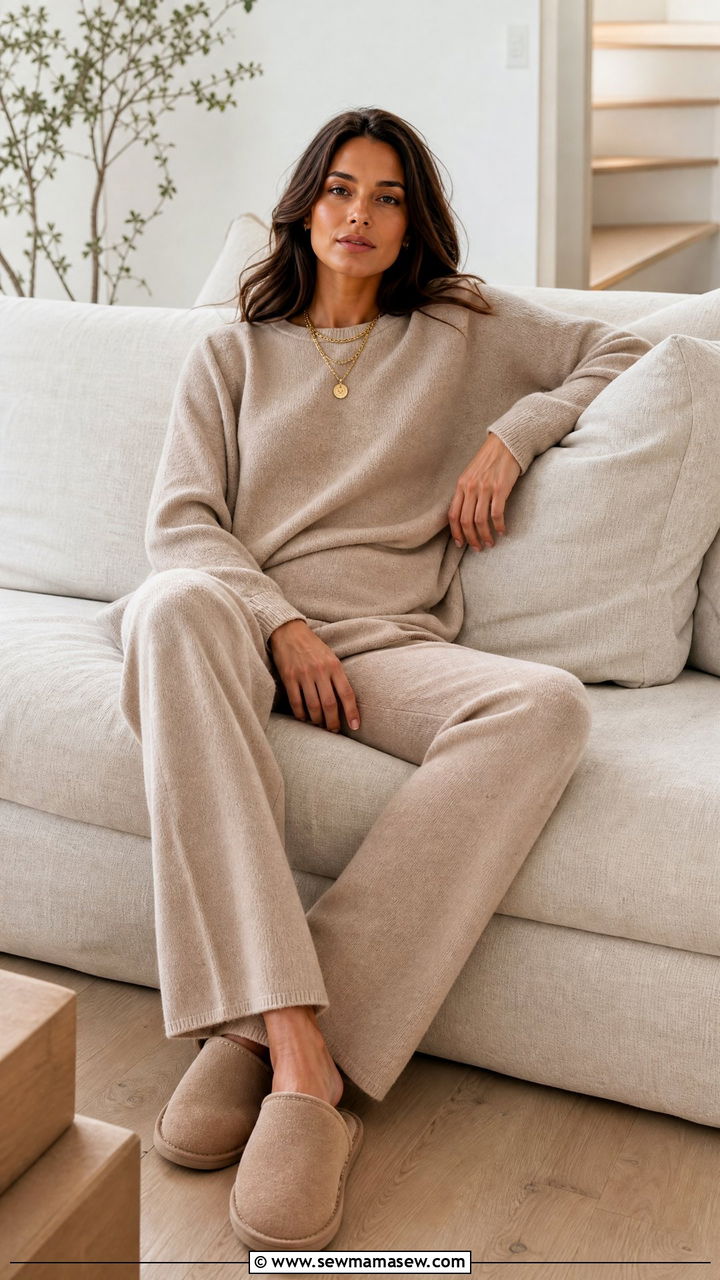 Cashmere Lounge Set - 25 Minimalist loungewear outfit ideas