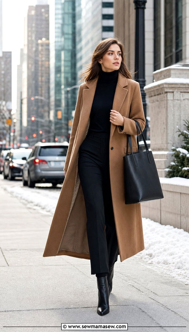 Cashmere Sweater With Wool Coat Outfit - 35 Cashmere sweater outfit ideas