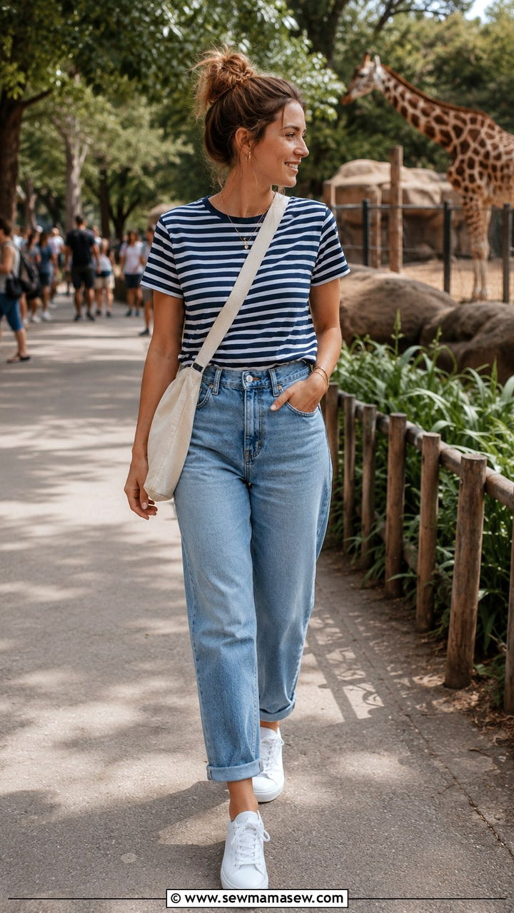 Casual denim zoo outfit - 25 Zoo outfit ideas