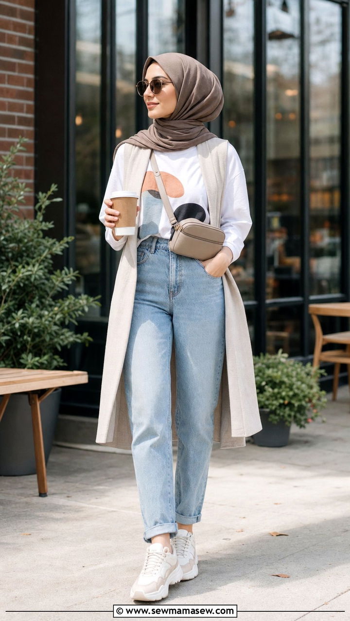 Casual street style hijab summer outfit - 25 summer outfits for hijab women