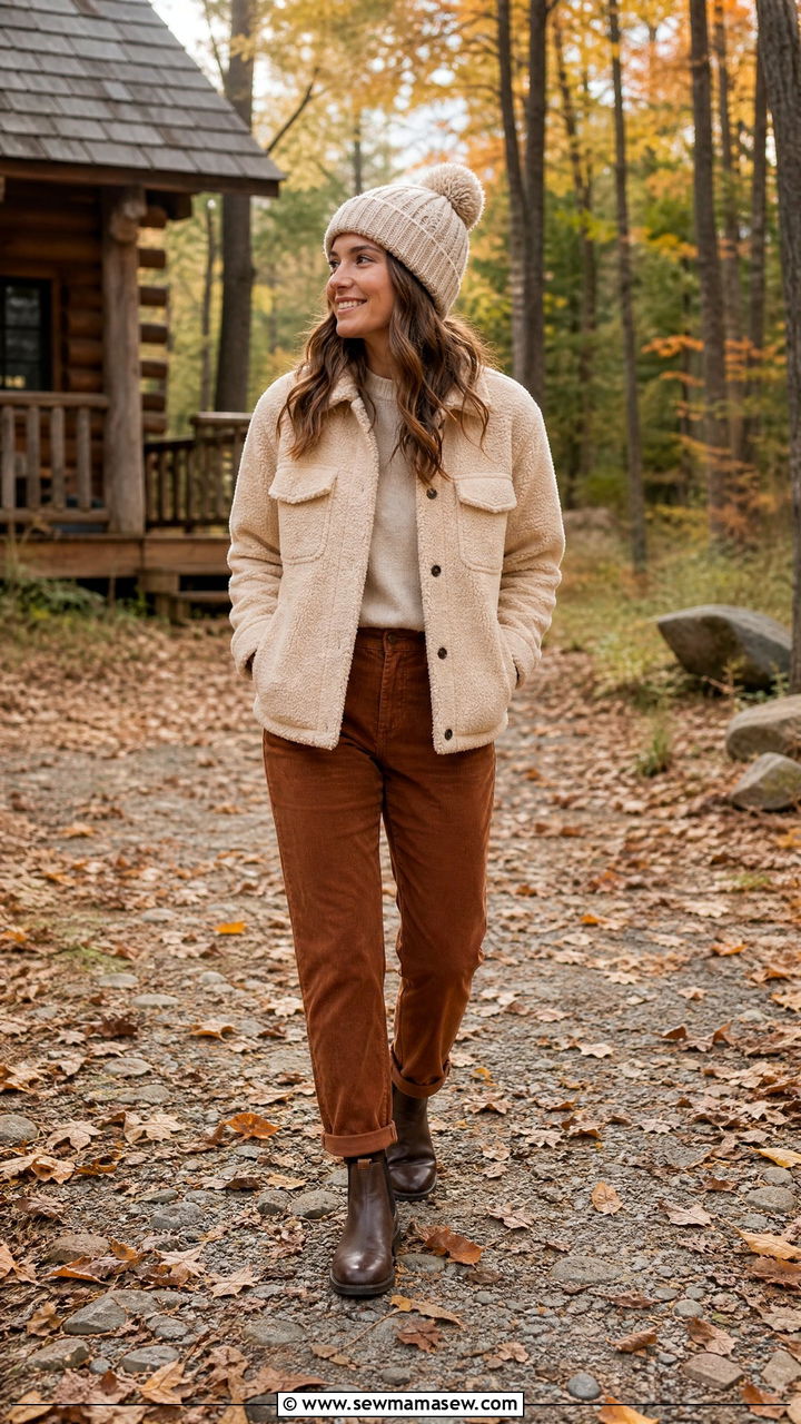 Chelsea Boots With Corduroy Trousers And A Sherpa Jacket - 25 How to style chelsea boots