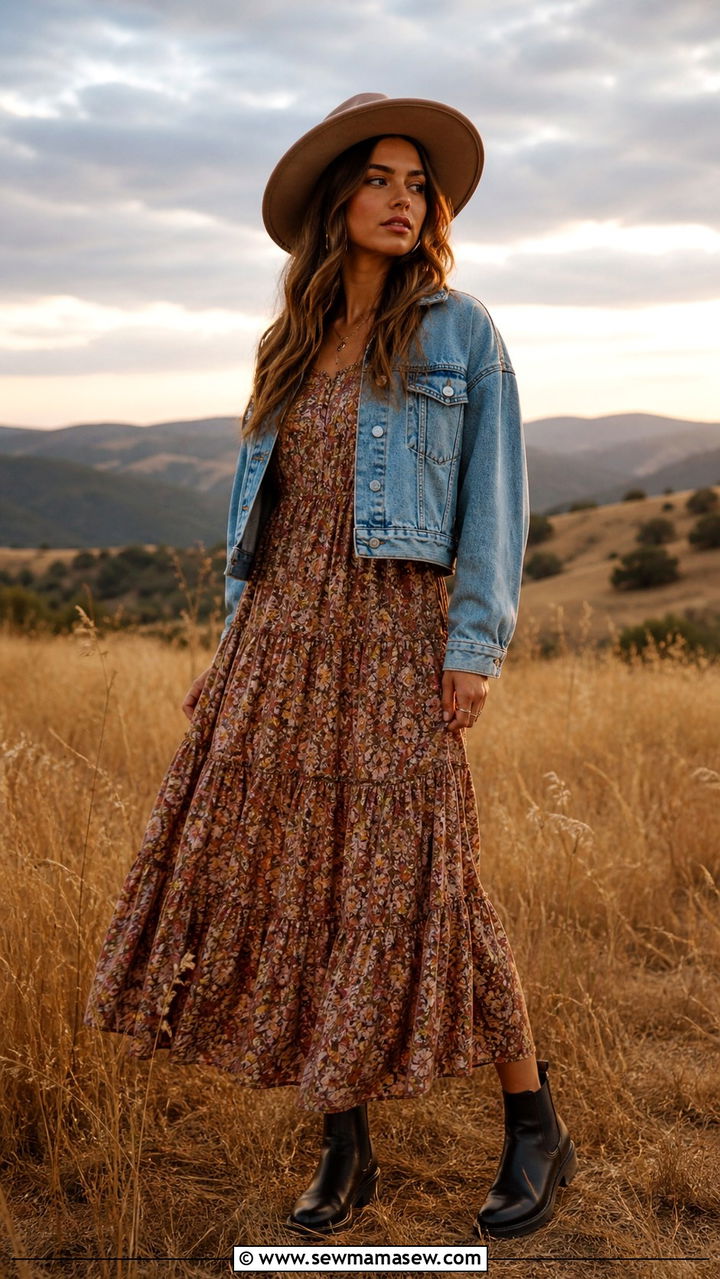 Chelsea boots with a slip dress and leather jacket - 40 Chelsea boots outfit ideas