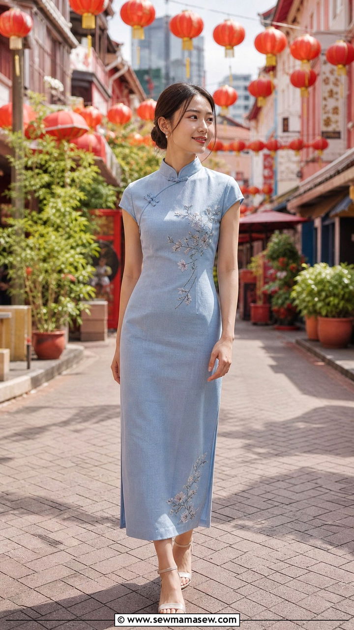 Cheongsam Dress Heeled Sandals - 40 Singapore outfit ideas