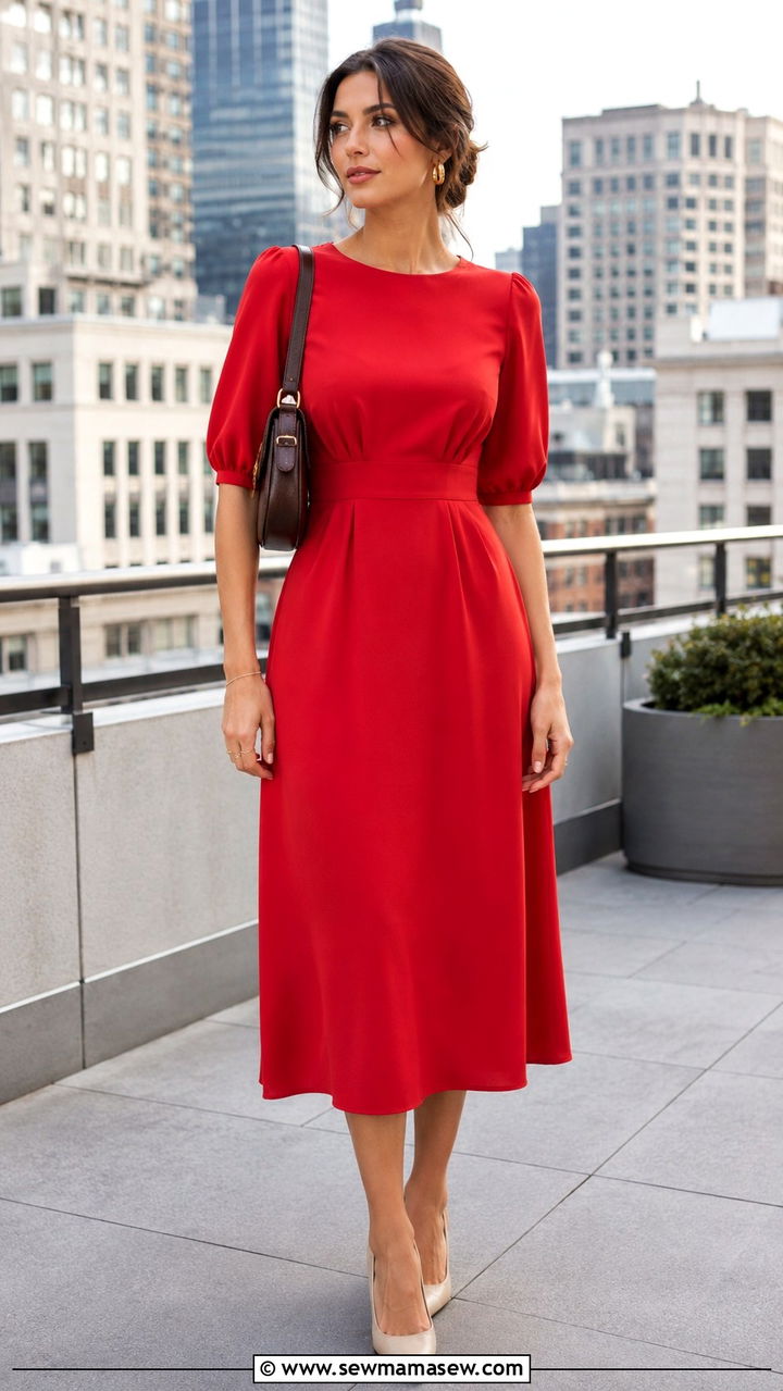 Cherry Red Dress Outfit - 20 Spring 2026 color trends