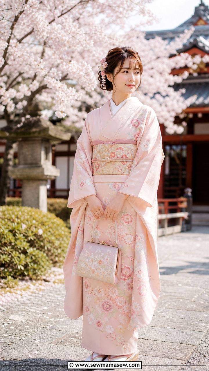 Cherry blossom kimono outfit Kyoto - 40 What to wear in Kyoto
