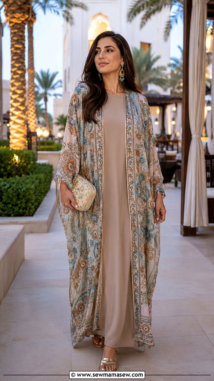 Chiffon Kaftan Modest Dubai Resort Wear - 25 Resort wear outfit ideas Dubai modest