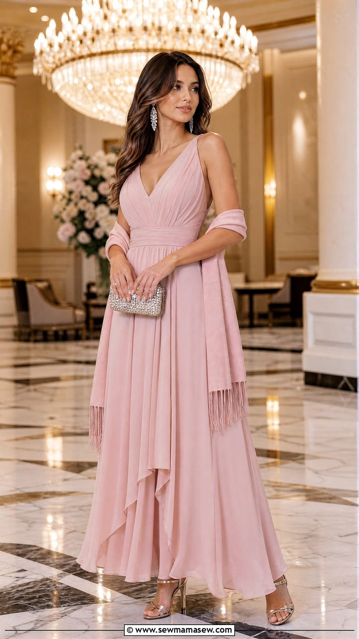 Chiffon Maxi Dress Formal Outfit - 35 maxi dress outfits ideas