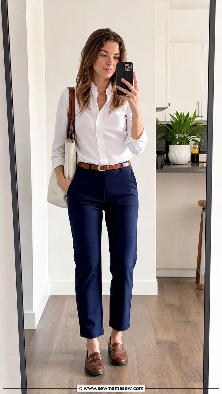 Chinos with button down shirt office casual - 30 Stylish office outfit ideas