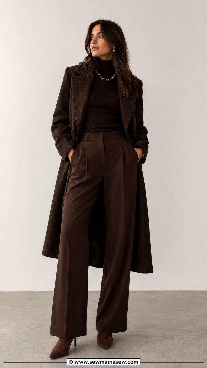 Chocolate Brown Monochrome Outfit - 30 Chocolate brown outfit ideas