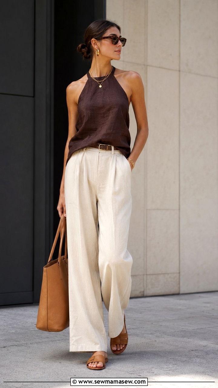 Chocolate brown summer outfit - 20 Summer 2026 color trends