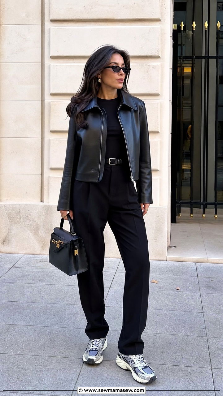 Chunky Sneakers With All Black Outfit - 25 How to style chunky sneakers