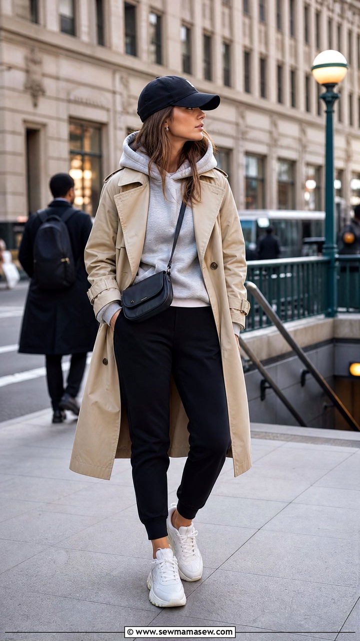 Chunky Sneakers With Trench Coat Outfit - 25 How to style chunky sneakers