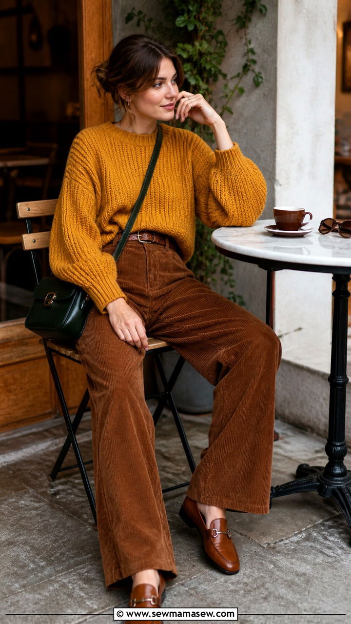 Chunky Sweater Vest Over a Turtleneck - 40 casual chunky sweater outfits
