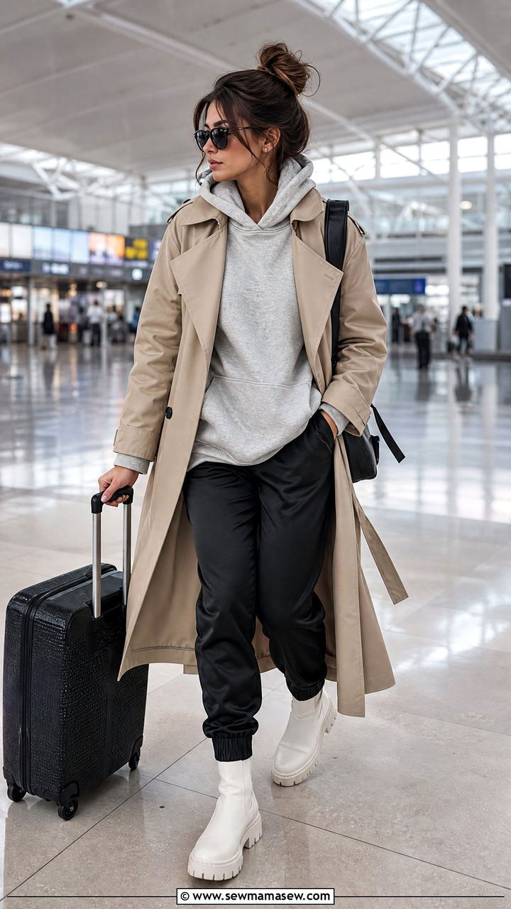Chunky ankle boots with joggers outfit - 35 How to style ankle boots