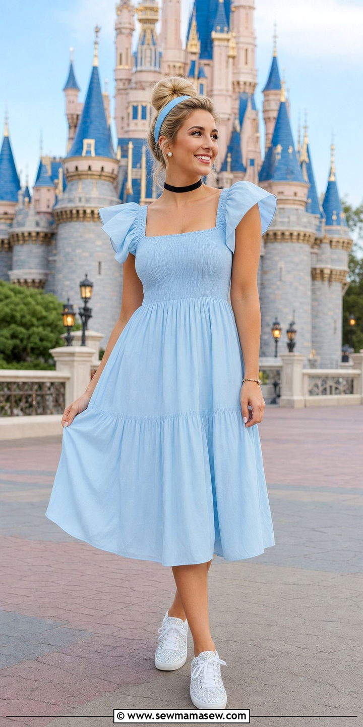Cinderella blue gown Disneybound - 25 Disney princess bounding ideas