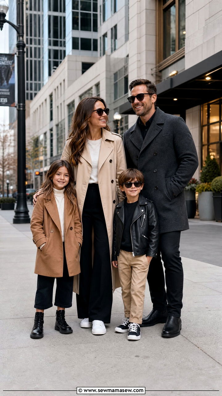 City street style family photo outfits - 40 Family photo outfit ideas