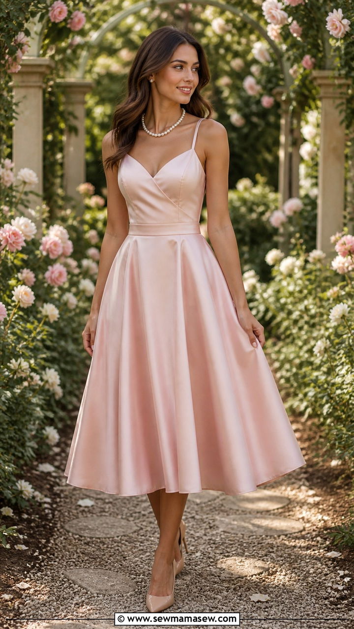 Classic A Line Prom Dress With Pearl Accessories - 40 Prom outfit ideas