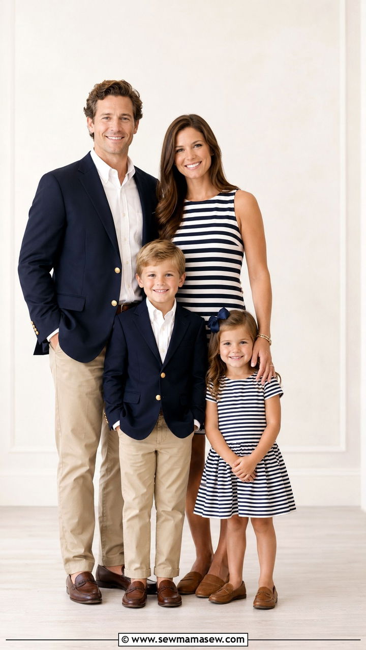 Classic Prep Family Portrait Outfits - 30 classy family photo outfits
